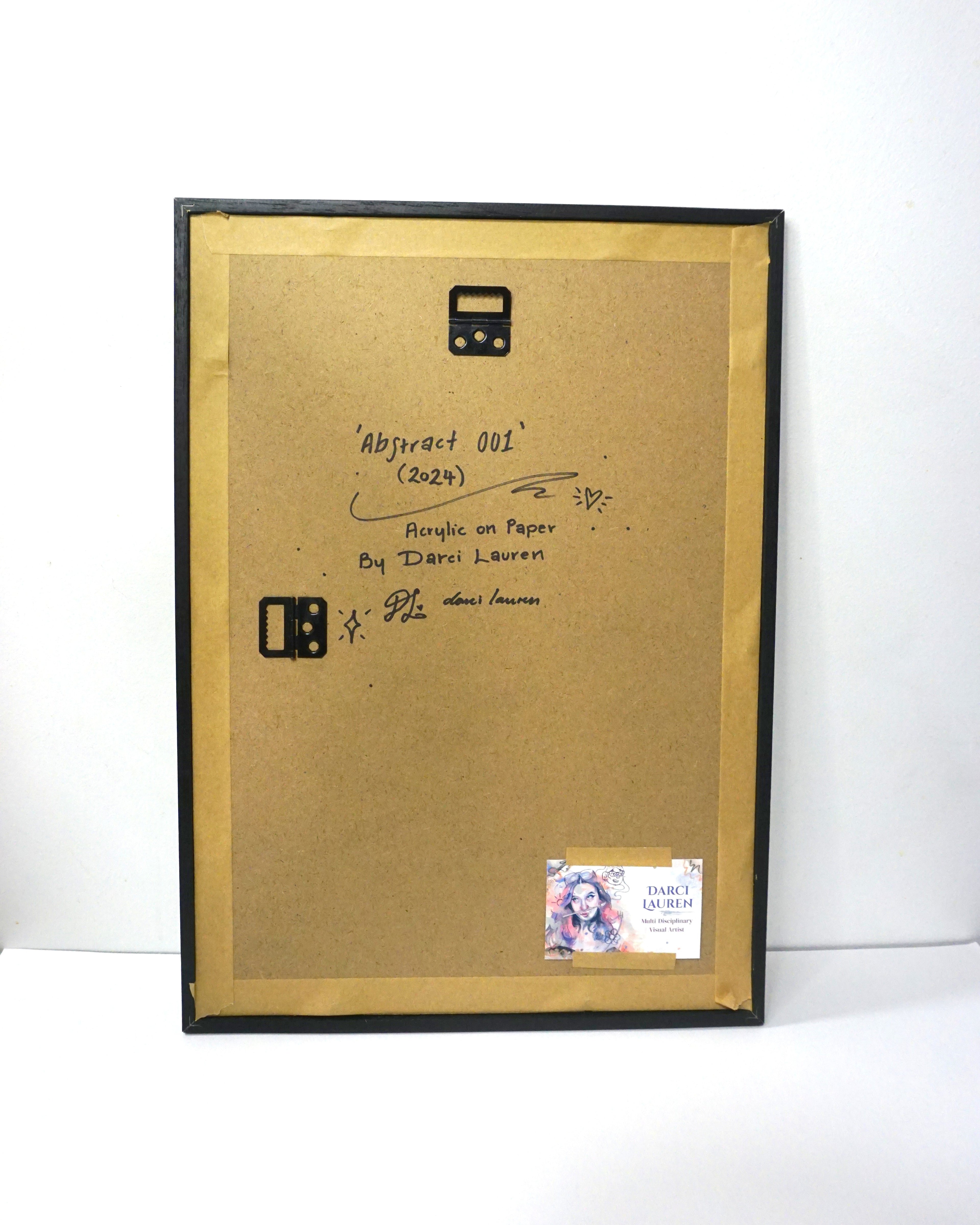 Abstract001 – Original Framed Abstract Painting