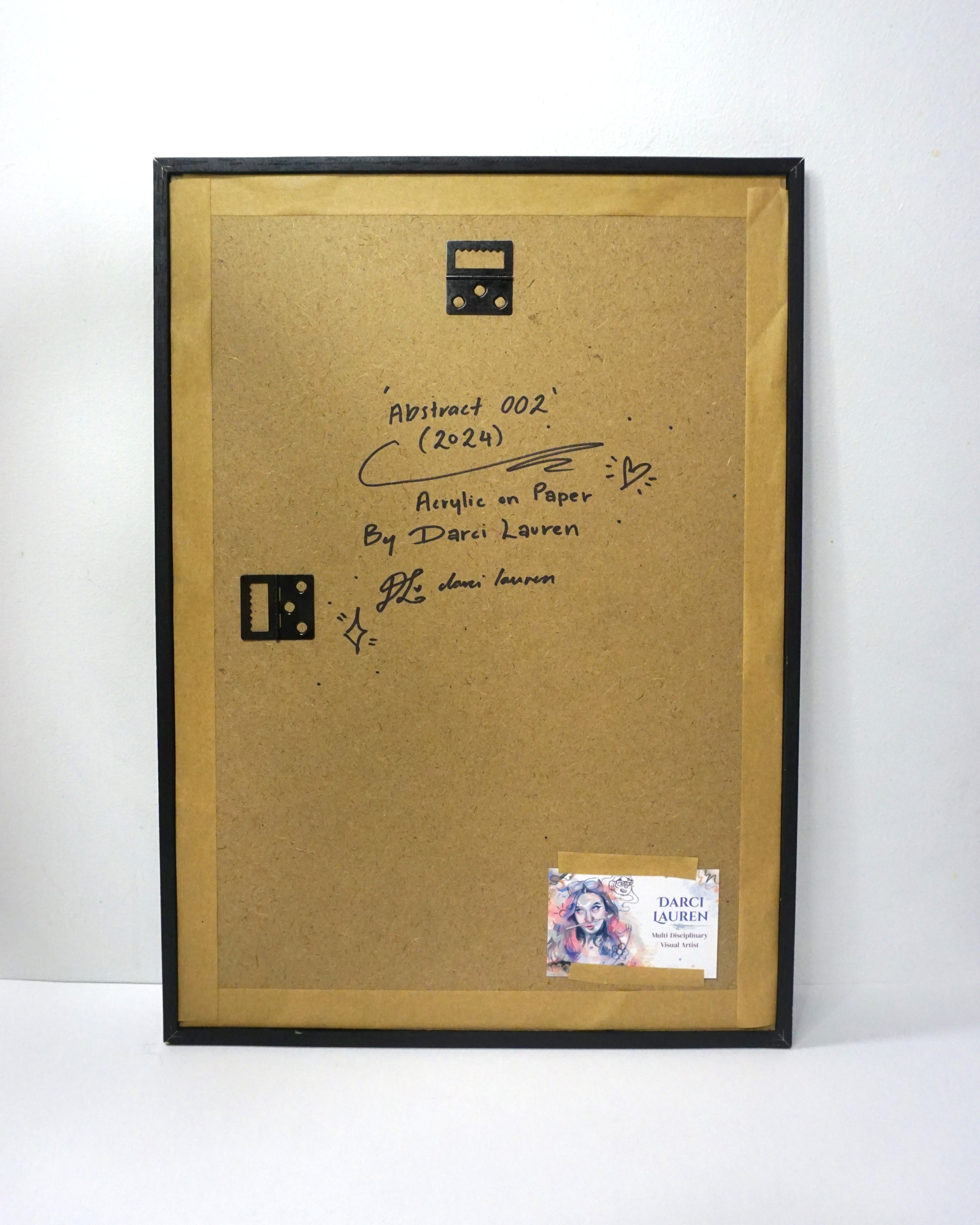 Abstract002 – Original Framed Abstract Painting