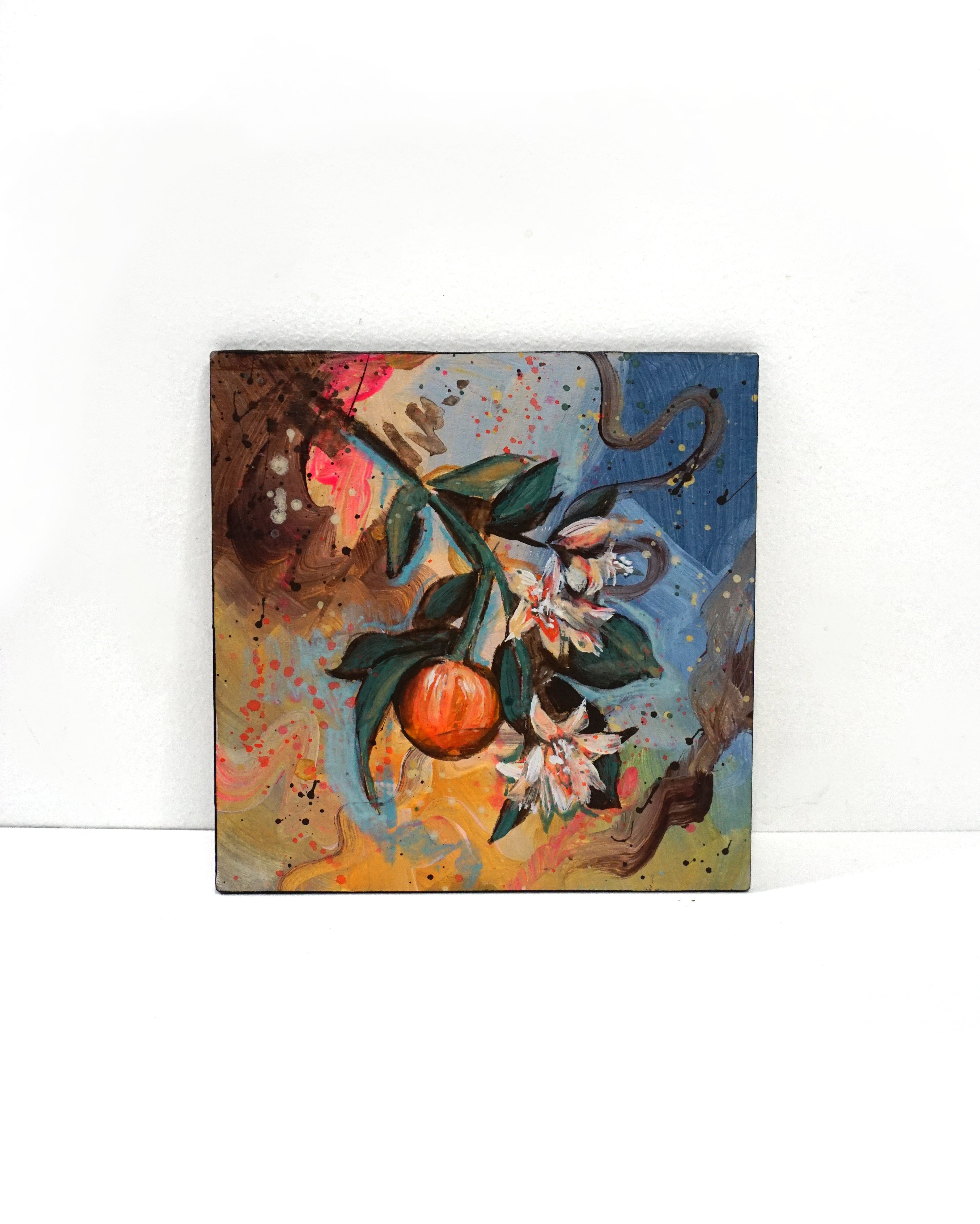 Hand-Painted Floral Coasters | Original Paintings