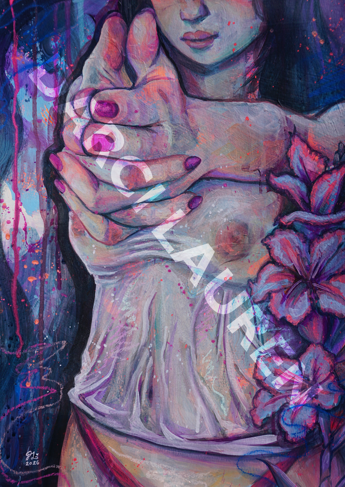 'I Dismiss You' Original Framed Painting