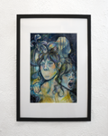 'Just Hoping I Seem Underwhelmed' Original Framed Painting